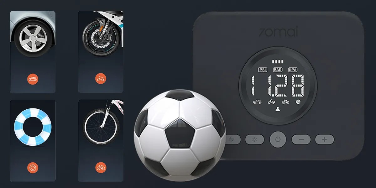 70mai kompresor přenosný nabíjecí tp07 typ použití 1 evtech_cz